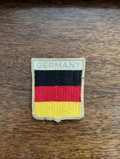 Vintage Germany Flag Patch Embroidered Souvenir Badge German Travel Tourism