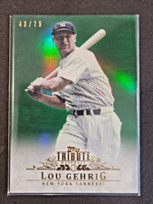 2013 Topps Tribute #88 Lou Gehrig EMERALD /75