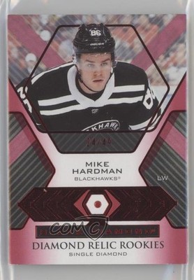 2021-22 Black Diamond Relic Rookie Gems Single Ruby 24/49 Mike Hardman RC 0c3