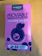 New Packs Of 60ct Nutramax Proviable Chewable Dog Probiotics-Exp 10/27 sealed