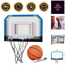 Indoor Mini Basketball Hoop - Over The Door Set for Kids Basketball Pump