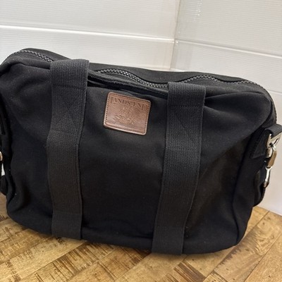 Vintage Lands End Large Canvas Briefcase/Laptop Bag Black Winn Dixie USA Nabisco