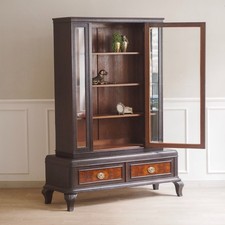 Antike Vitrine Glasschrank Vintage Art Deco Stil Anrichte Schrank 30er 40er alt