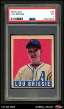 1948 Leaf #31 Lou Brissie Athletics PSA 1 - POOR