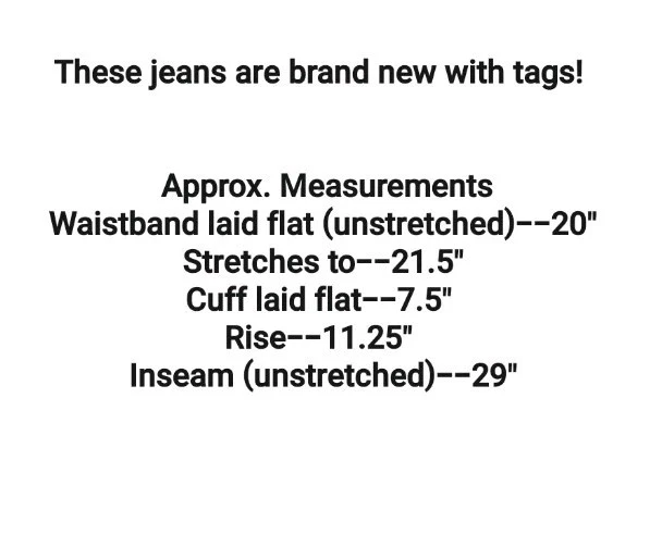 Jeans Forever 21 Talla 16 Índigo Oscuro Tobillo Recto Tiro Alto Denim Elastizados Nuevos con Etiquetas 
