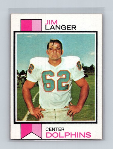 Jim Langer #341 1973 Topps card