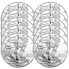 Lot of 10 - 2001 $1 American Silver Eagle 1 oz BU