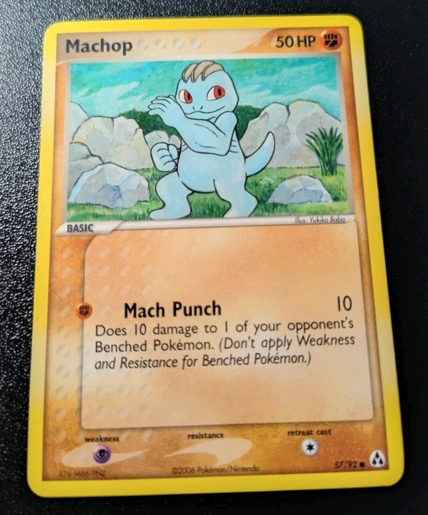 Pokemon EX Legend Maker Machop Common Card 57/92 NM