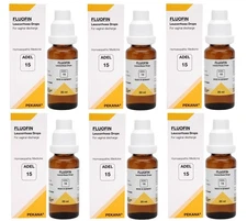 ADEL 15 Women White Discharge Drops Pack of 6 Natural Homeopathic Remedy Care