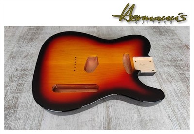 Tele 2 Piece Erle/Alder Body, SSS Route, Finish 3 Tone Sunburst, nur 2,21 kg