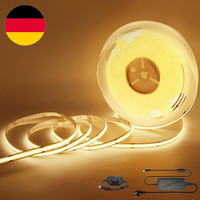 Arotelicht Cob Led Streifen 10M Set 24V Warmweiß 3000K, Cob Led Strip Dimmbar Ho