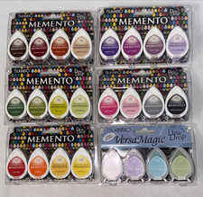 6 Sealed Packs Tsukineko Memento Dew Drop - 24 New Inkpads Acid Free