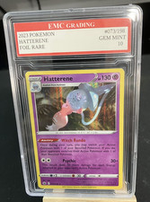 HATTERENE HOLO FOIL 2023 Pokemon RARE #73/198 Card GRADED 10 MINT
