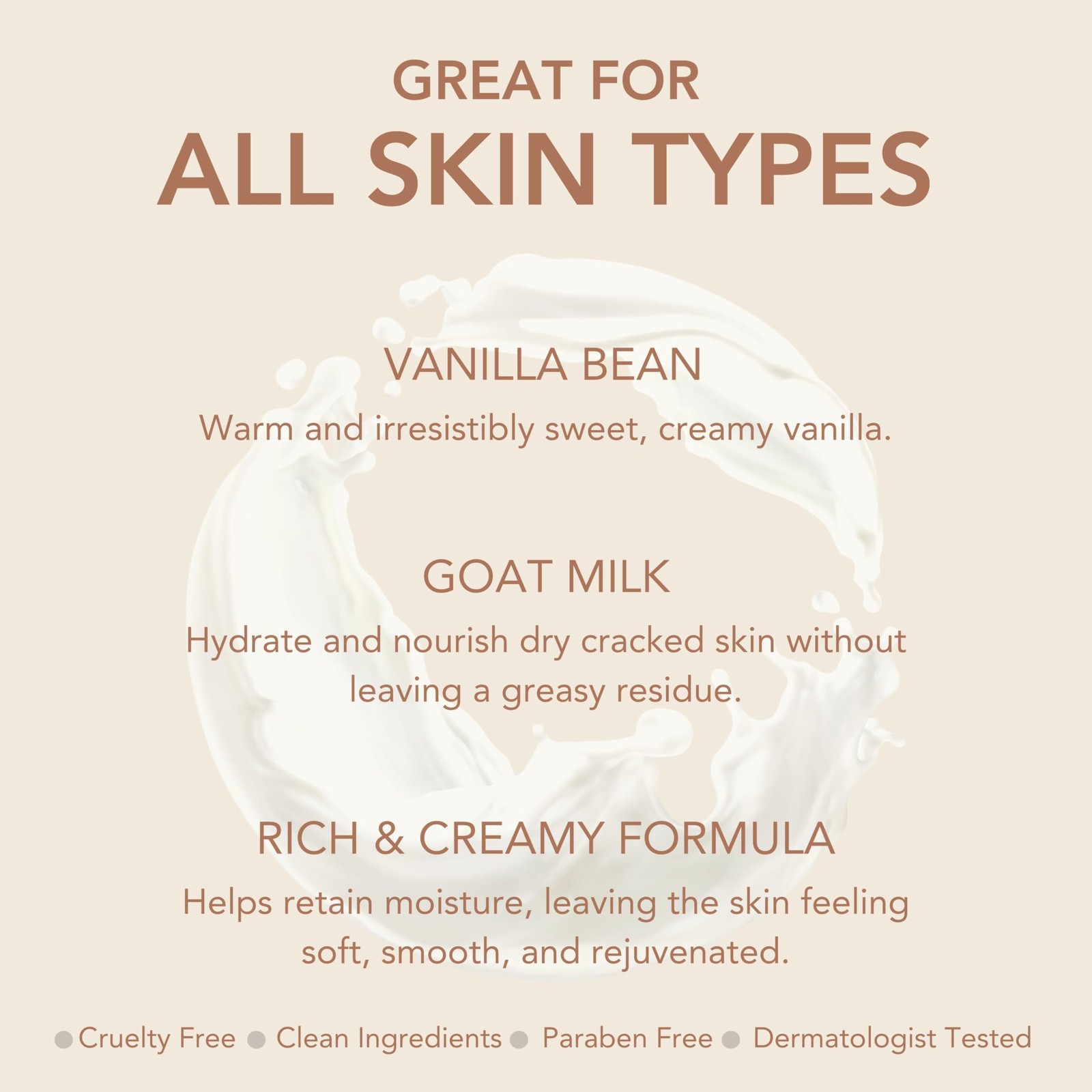 Goat Milk Skincare Hand Cream (Vanilla Bean, 1 oz)