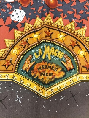 Hermès Carré 90 La Magie HERMES Carre 90 La Magie Silk 100% Scarf Authentic | eBay