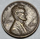 1948 Wheat Penny Errors Lamination Errors