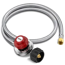 4FT Propane Regulator with Hose High Pressure Adjustable Propane Tank Regulat