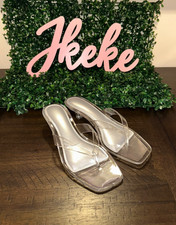 Clear Jelly Kitten Heels Women's sizes 7  8