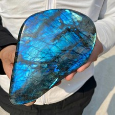 3.2lb Natural Labradorite Gorgeous Feldspar Crystal freeform Specimen Healing