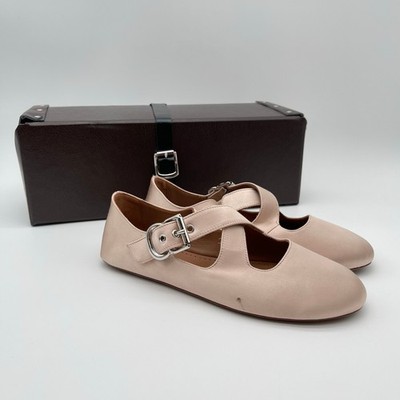 アウロラ ツイルマルチクロス 「アンジュ・ヴィエルジュ」 C91グッズ ALAIA | Criss Cross Satin Ballet Flat in Nude Baby Pink w/ Box 36