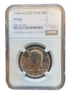 1964 Kennedy Half Dollar Proof With Accented Hair