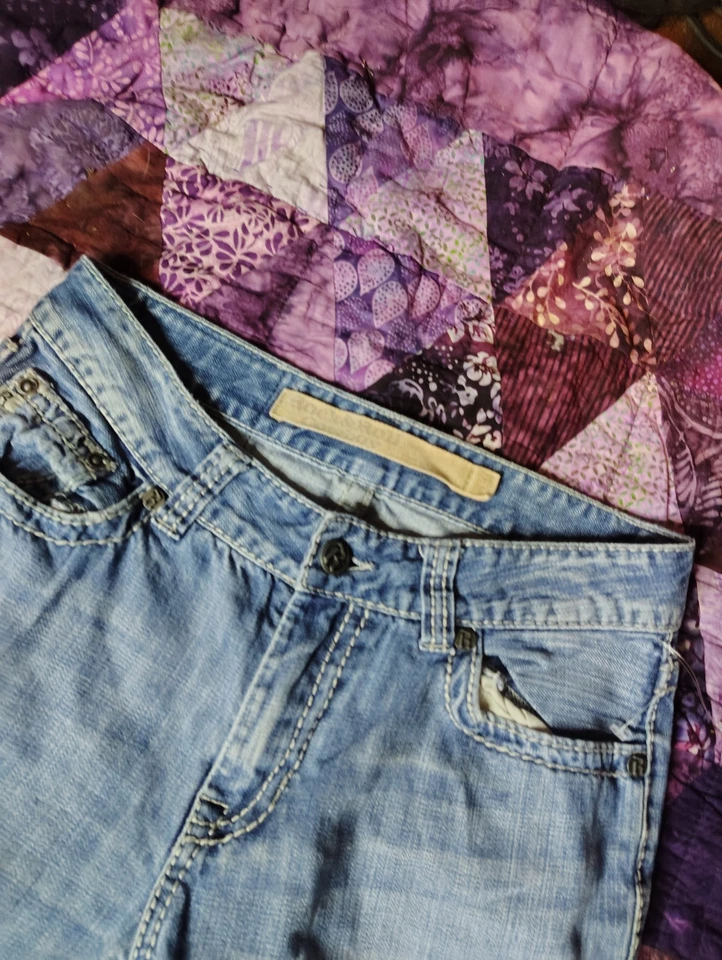 Rock & Roll Denim Men's Jeans Mens 32x33 Blue Boot Cut Medium Wash Western - Image 4 of 4