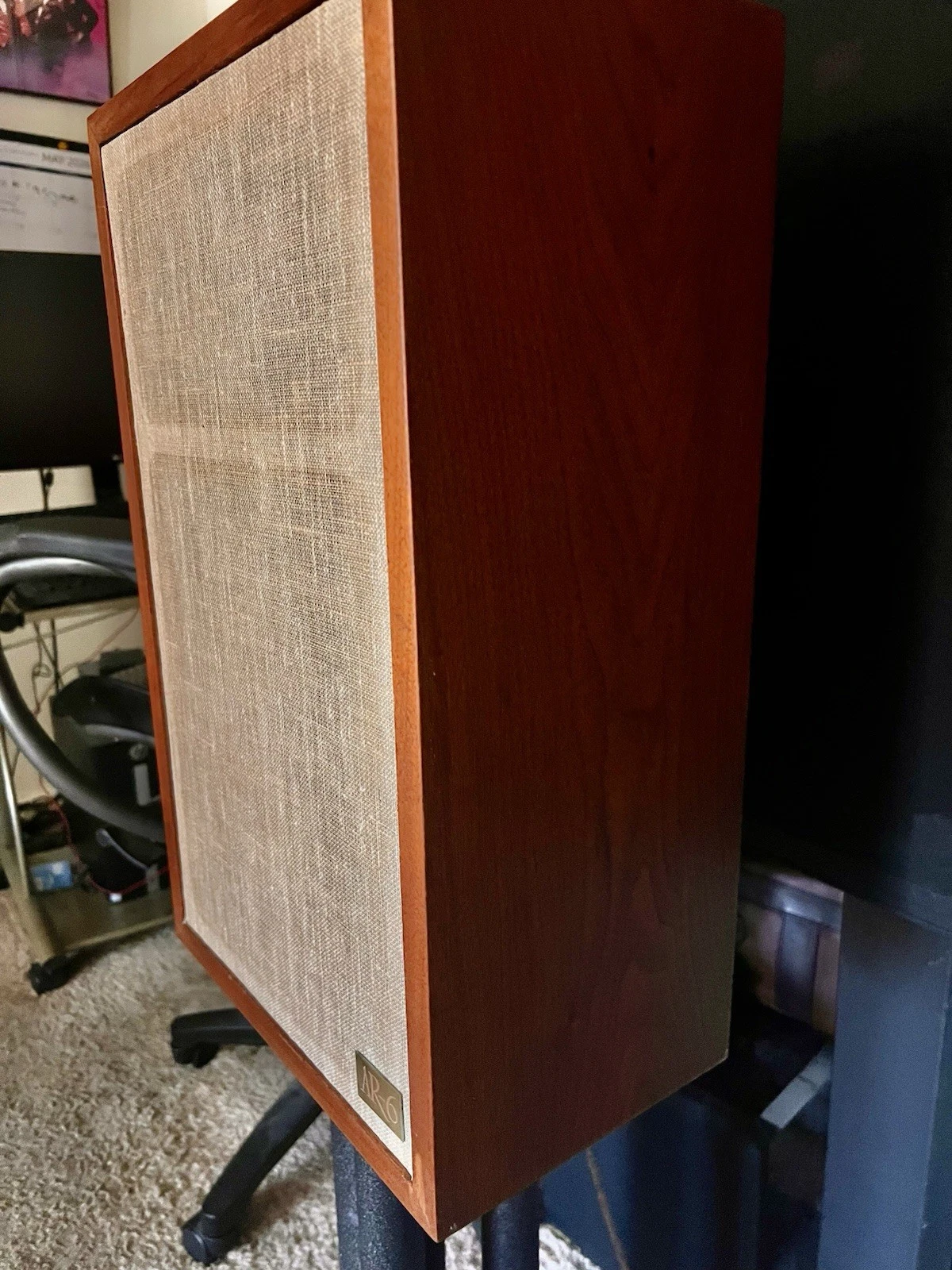 Vintage Acoustic Research AR6 Speakers New Surround, Clean Cabinets Beautiful image 9