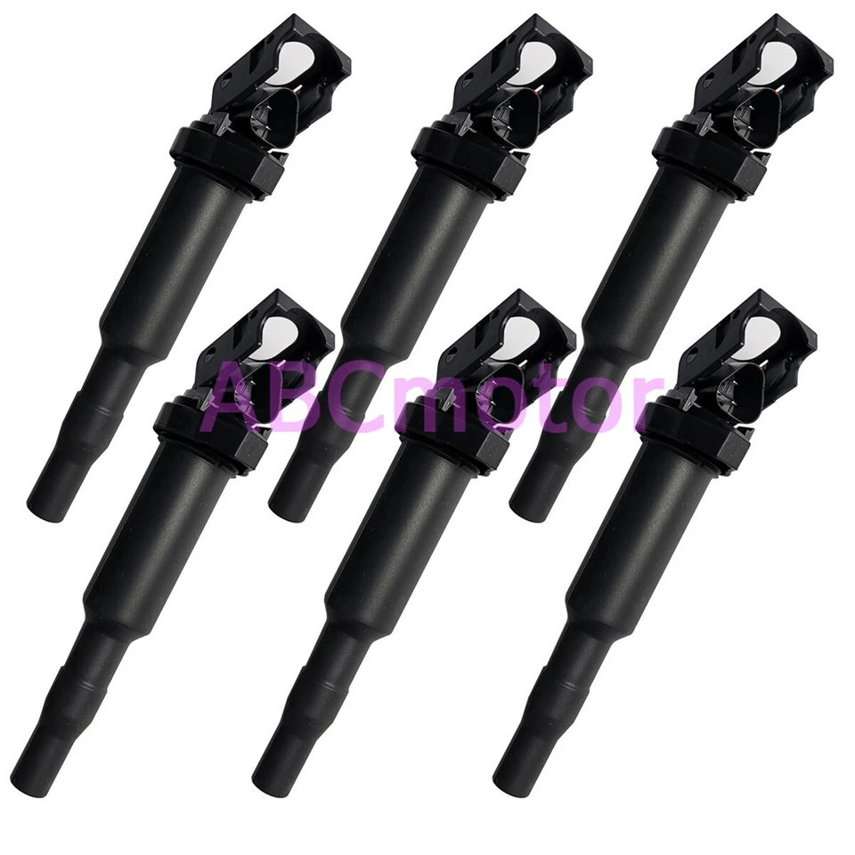 6PCS Ignition Coils For BMW 325 328 330 335 525 528 530 535 i 650i 740i 750i - Image 2 of 4