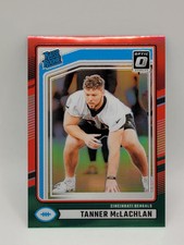 2024 Panini Donruss Rated Rookie Optic Red & Green #324 Tanner McLachlan RC 