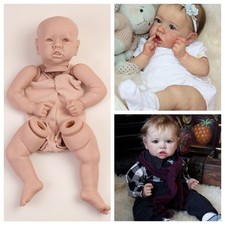 22" DIY Reborn Baby Doll Kit Realistic Unpainted Doll Kits Vinyl Silicone Parts