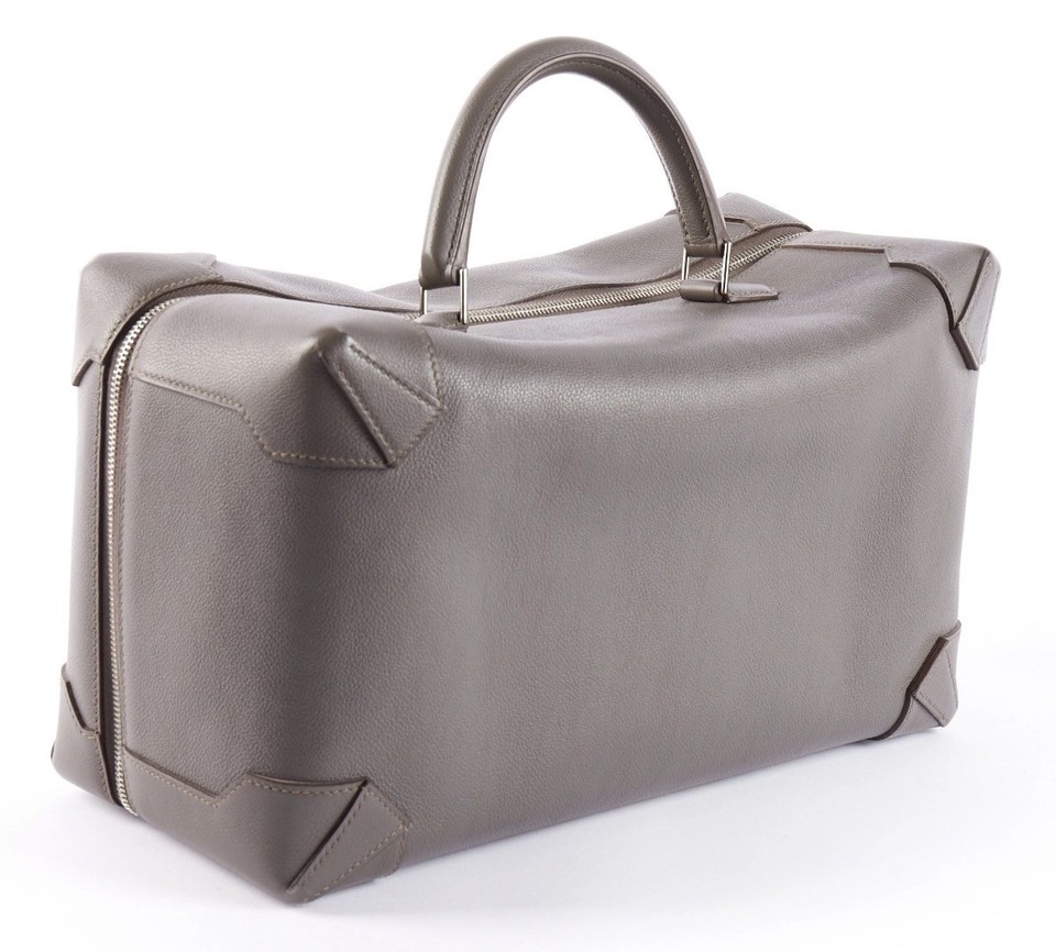Hermes Maxibox Etain Evercolour Bag Birkin Kelly 