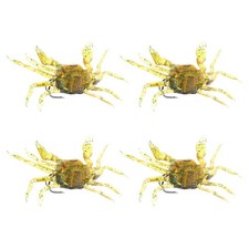  4 Pcs Crab Lure Realistic Fishing Lures Artificial Bait for Fake Baits