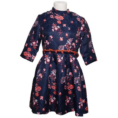 Fashion Style, Kleid, Größe: M, Blau/Rot/Pink, Blumen, Damen #486