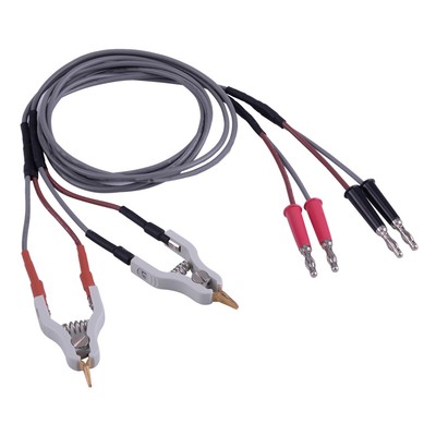 Für GOM-801H 4 Draht Typ Mikroresistenz Messleitung Kelvin Clip LCR Klemme