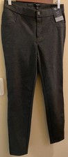 Simply Vera Vera Wang Skinny Charcoal Mid Rise Slim Pants Slacks Medium NWT
