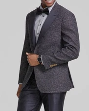 Tallia Men's Black Slim-Fit Jacquard Sport Coat Size 40R