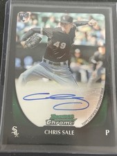 2011 BOWMAN CHROME CHRIS SALE CERTIFIED AUTO AUTOGRAPH ROOKIE CARD #220. rookie card picture