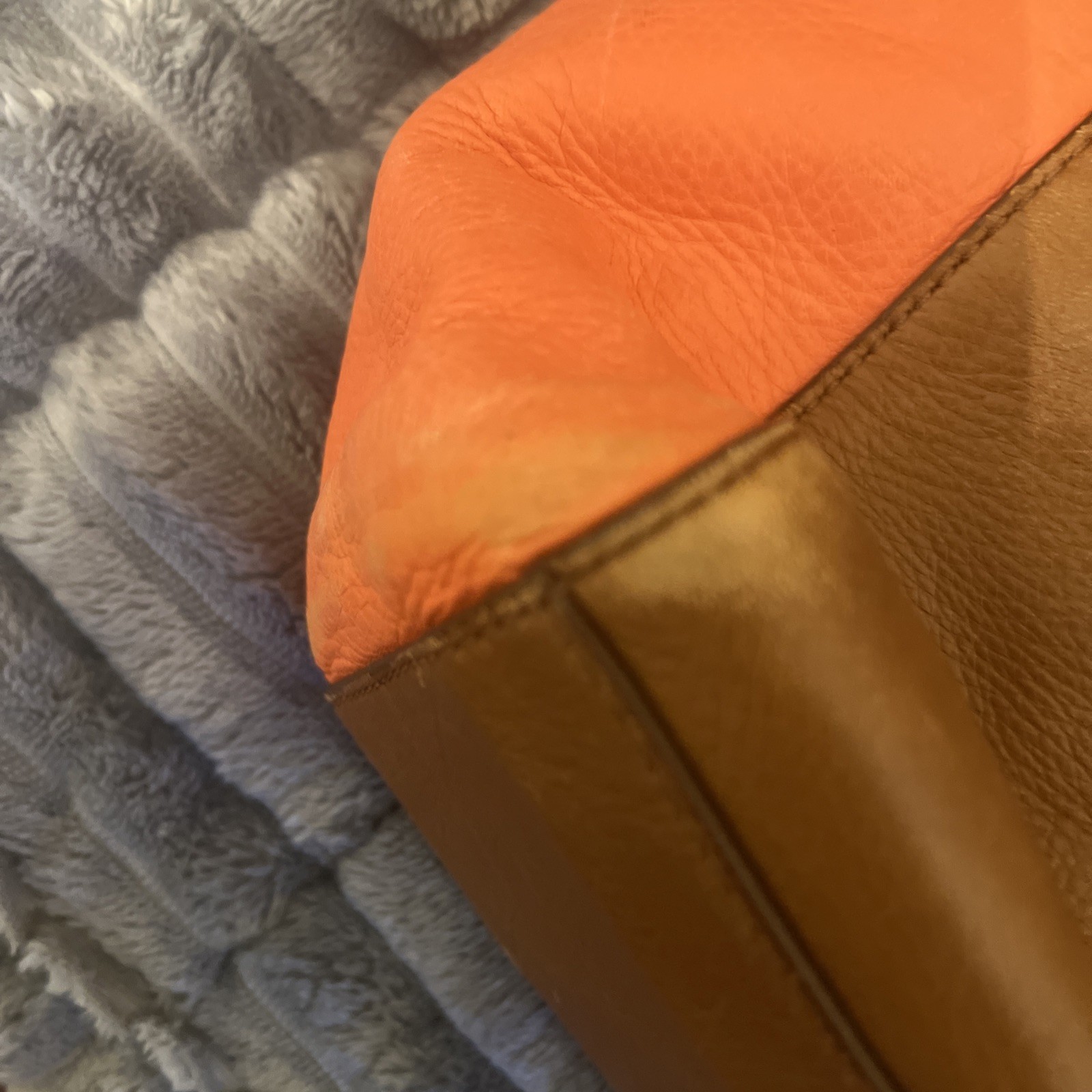 Fossil Brown Large Leather Patchwork Shoulder Bag - image 10