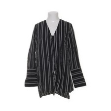 Lindex, Bluse, Größe: M, Schwarz/Weiß, Baumwolle, Streifen, Damen #AIV