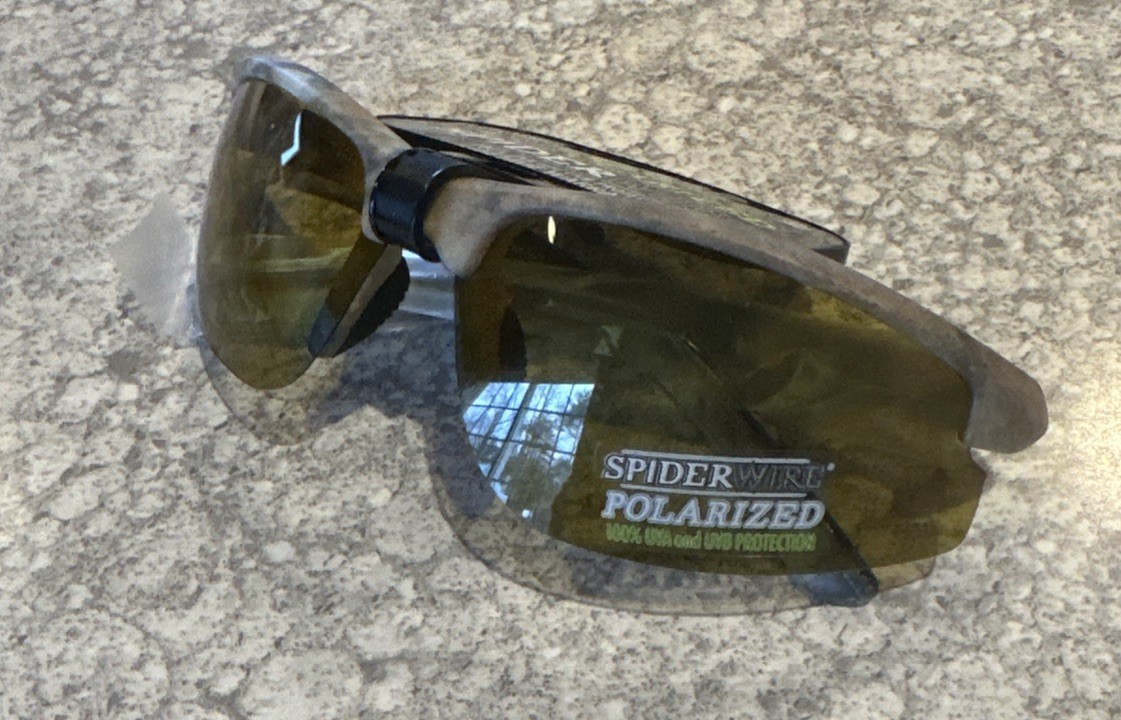 Berkley Spiderwire Polarized Fishing Sunglasses Camo Frame Amber Lenses