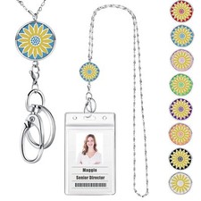 Lanyards for Women - Teacher Lanyards for ID Badges and Keys Stainless Steel ...