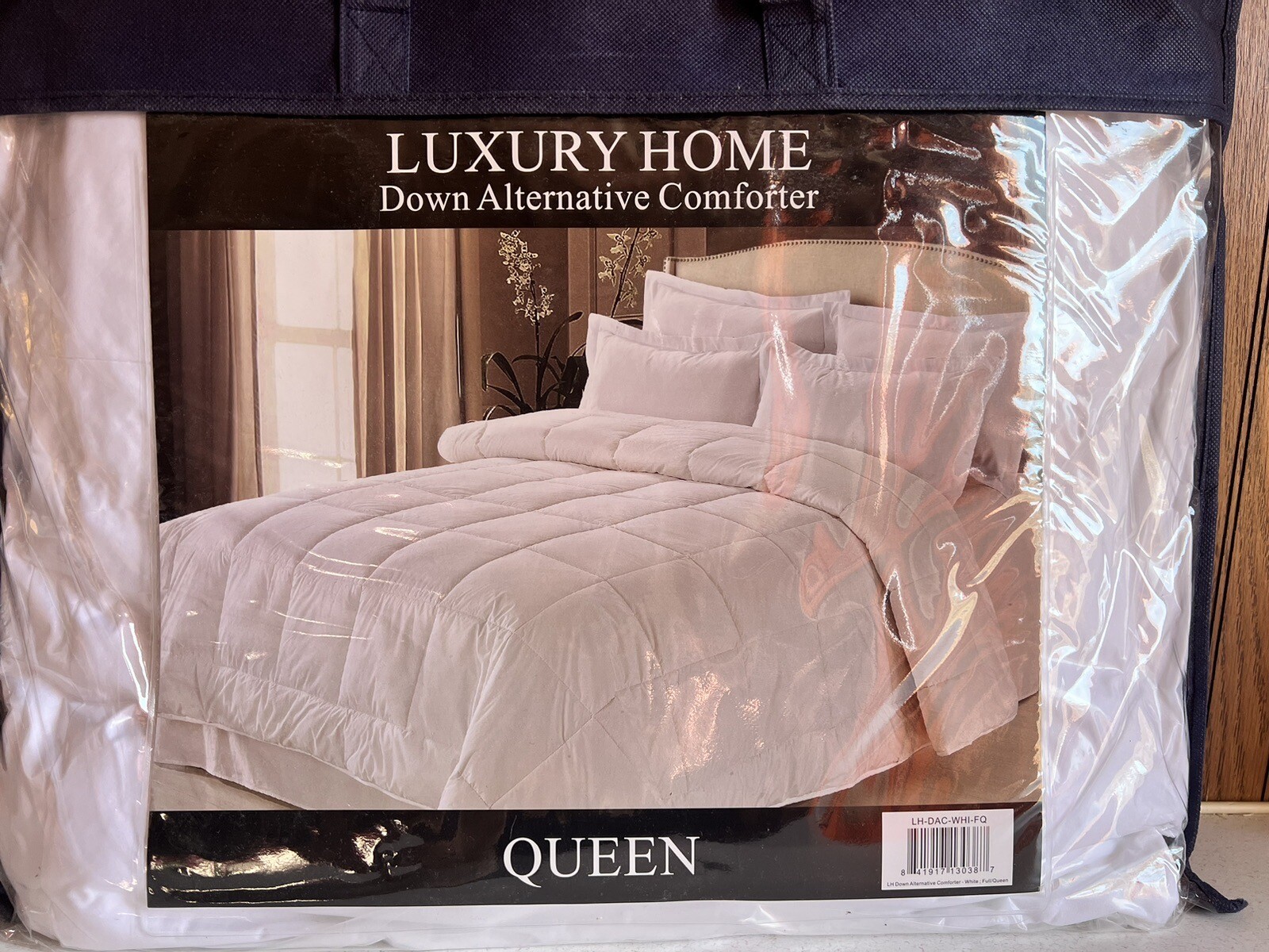 Luxury Home Down Alternative Comforter Queen Size Classic Solid White