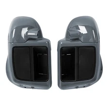 Lower Vented Fairings Speaker Pod Fit For Harley CVO Street Glide Gunship Gray