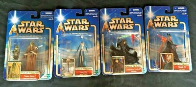 Star Wars 2002 Tusken Raider, Taun We, Shaak Ti, Luminara NEU
