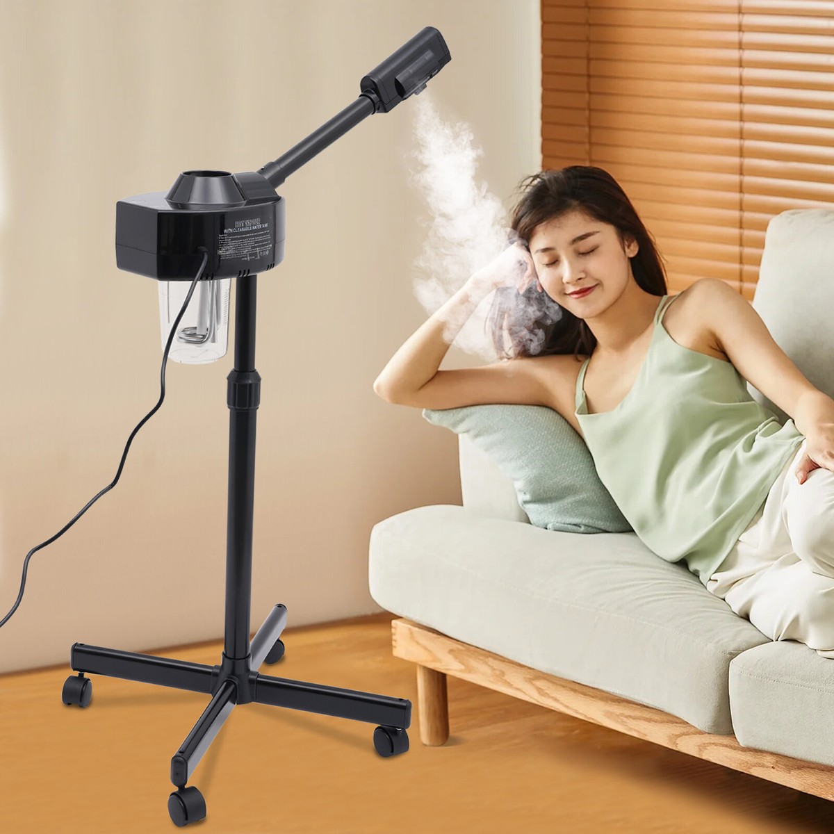 DT-318 750W Facial Steamer Ozone Skin Care Spa Sprayer 110V Black
