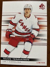 19-20 UD SP Authentic Hockey Red Limited 50 Teuvo Teravainen