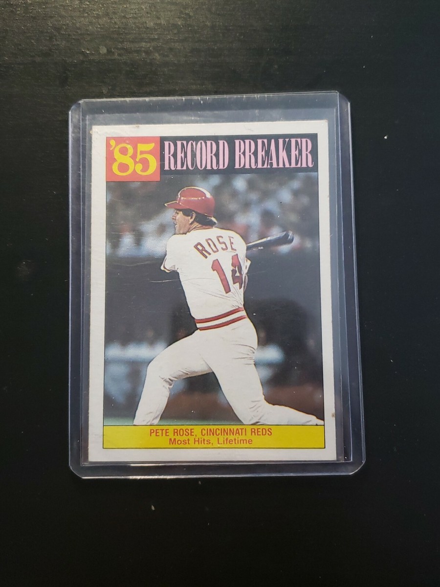 1986 Topps PETE ROSE Record Breaker Card #206 Cincinnati Reds | eBay