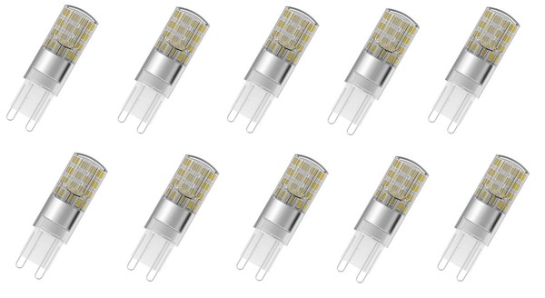 10X Osram Led Star Pin 30 G9 2,6W=30W Warmweiß 320Lm Eek:F (Spektrum A-G)-image