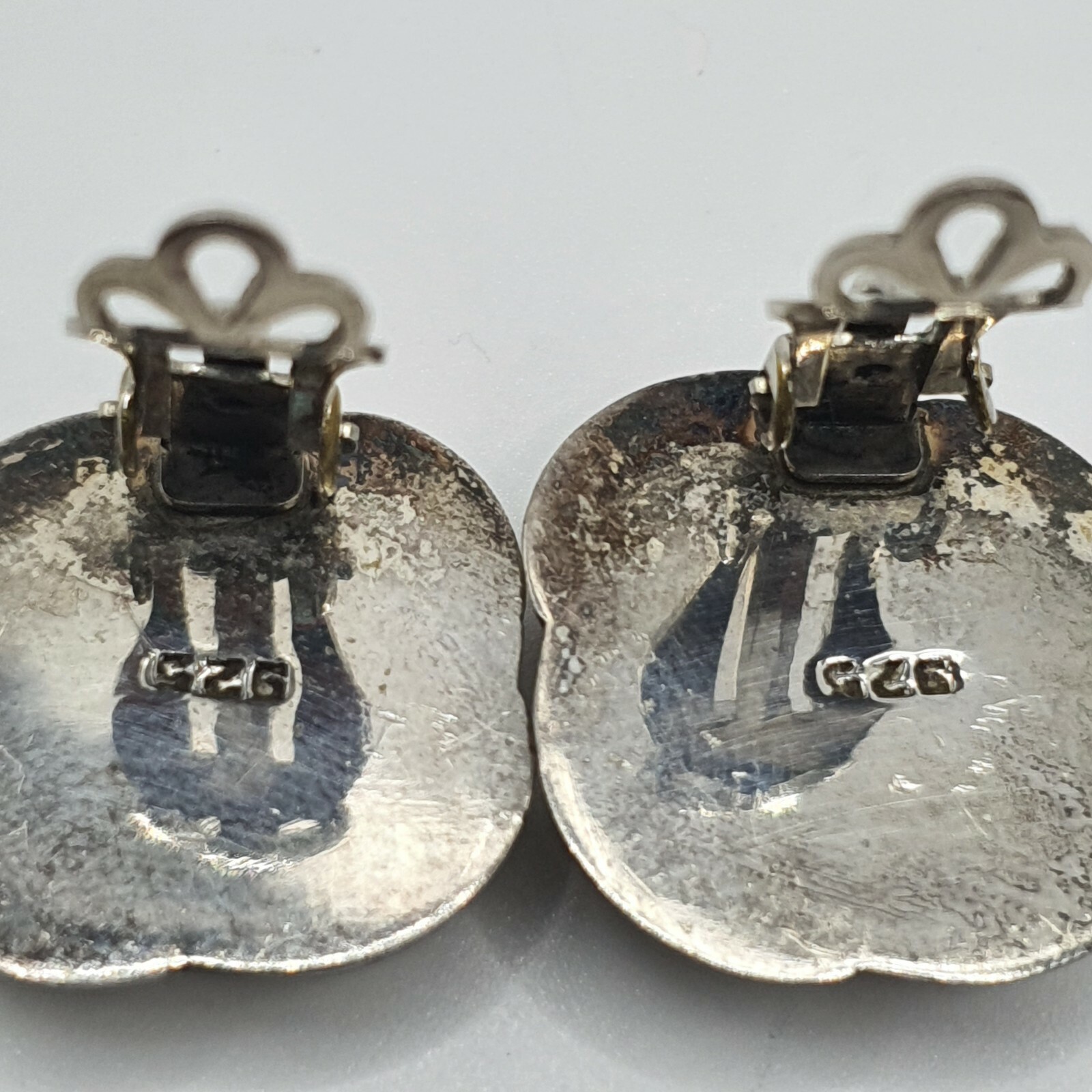 Photo 4 of Sterling Silver Clip On Earrings 10.8gram E66