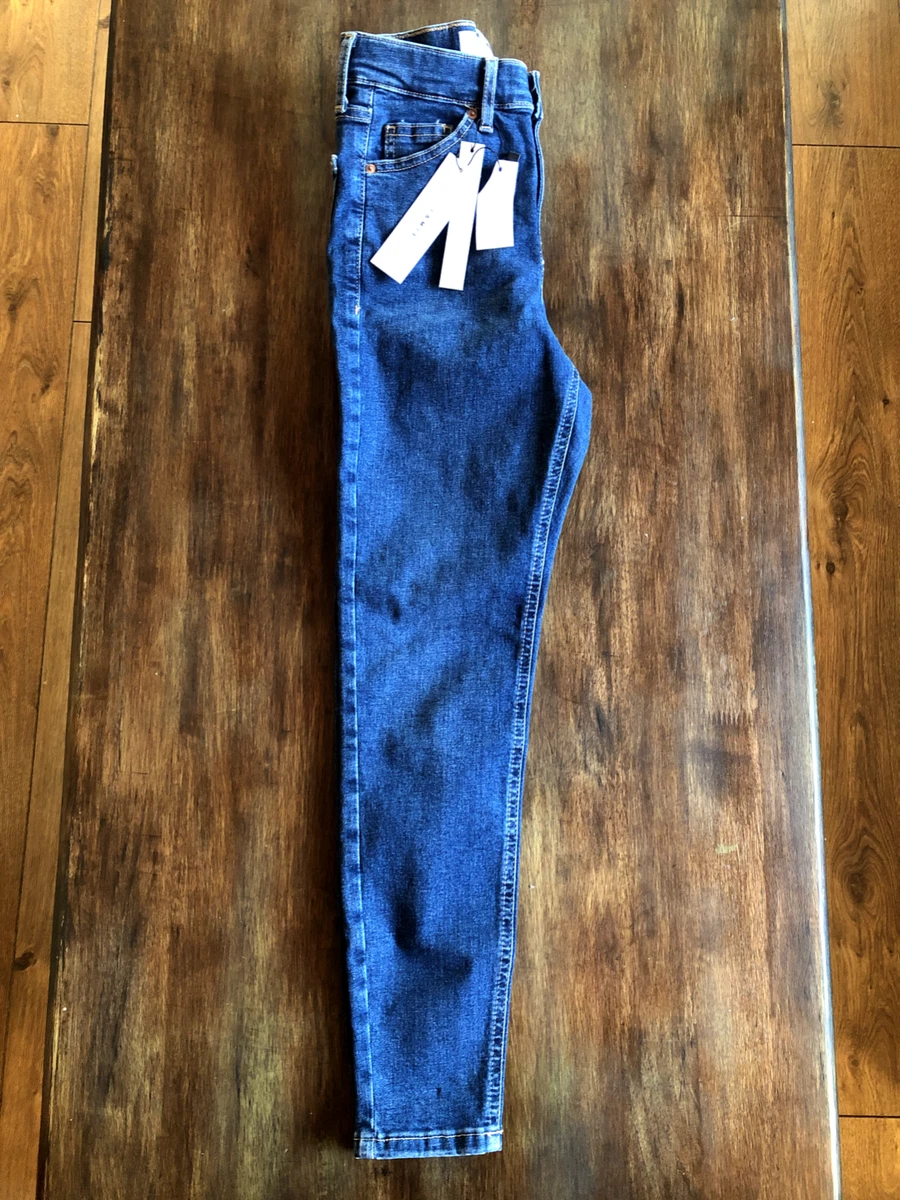 Topshop Jamie Denim Mid Blue W25 L28 UK6 RRP 40 Skinny Jeans High